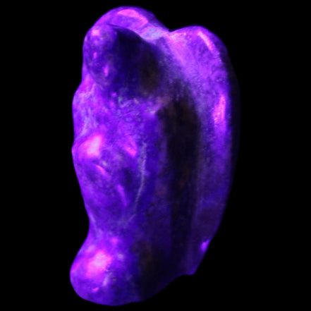 Lapis Lazuli Guardian Angel 30*21*44mm 46g in UV light - Rocks and Things Store