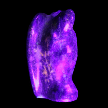 Lapis Lazuli Guardian Angel 30*21*44mm 46g in UV light - Rocks and Things Store