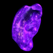 Lapis Lazuli Guardian Angel 30*21*44mm 46g in UV light - Rocks and Things Store