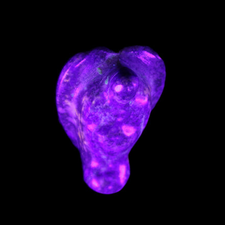 Lapis Lazuli Guardian Angel 30*21*44mm 46g in UV light - Rocks and Things Store