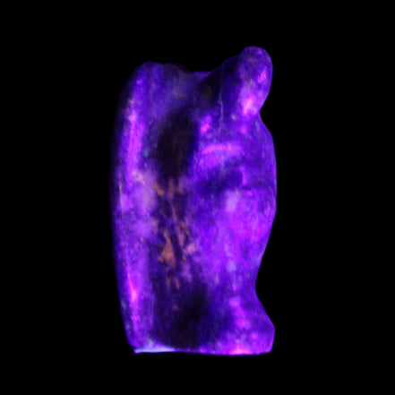 Lapis Lazuli Guardian Angel 30*21*44mm 46g in UV light - Rocks and Things Store