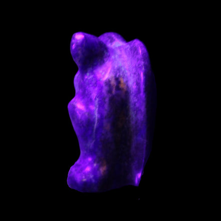 Lapis Lazuli Guardian Angel 30*21*44mm 46g in UV light - Rocks and Things Store
