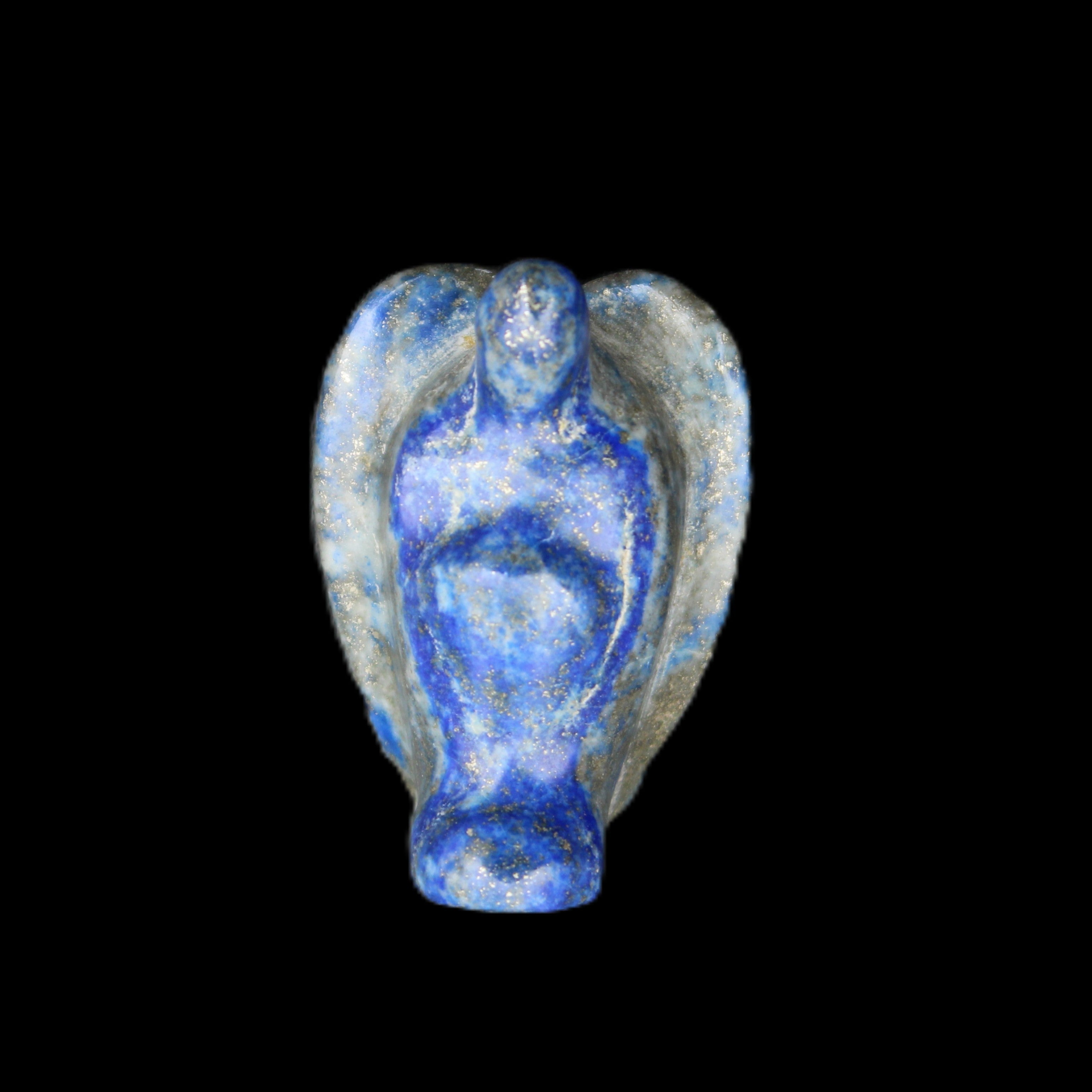 Lapis Lazuli Guardian Angel 30*21*44mm 46g in sunlight - Rocks and Things Store