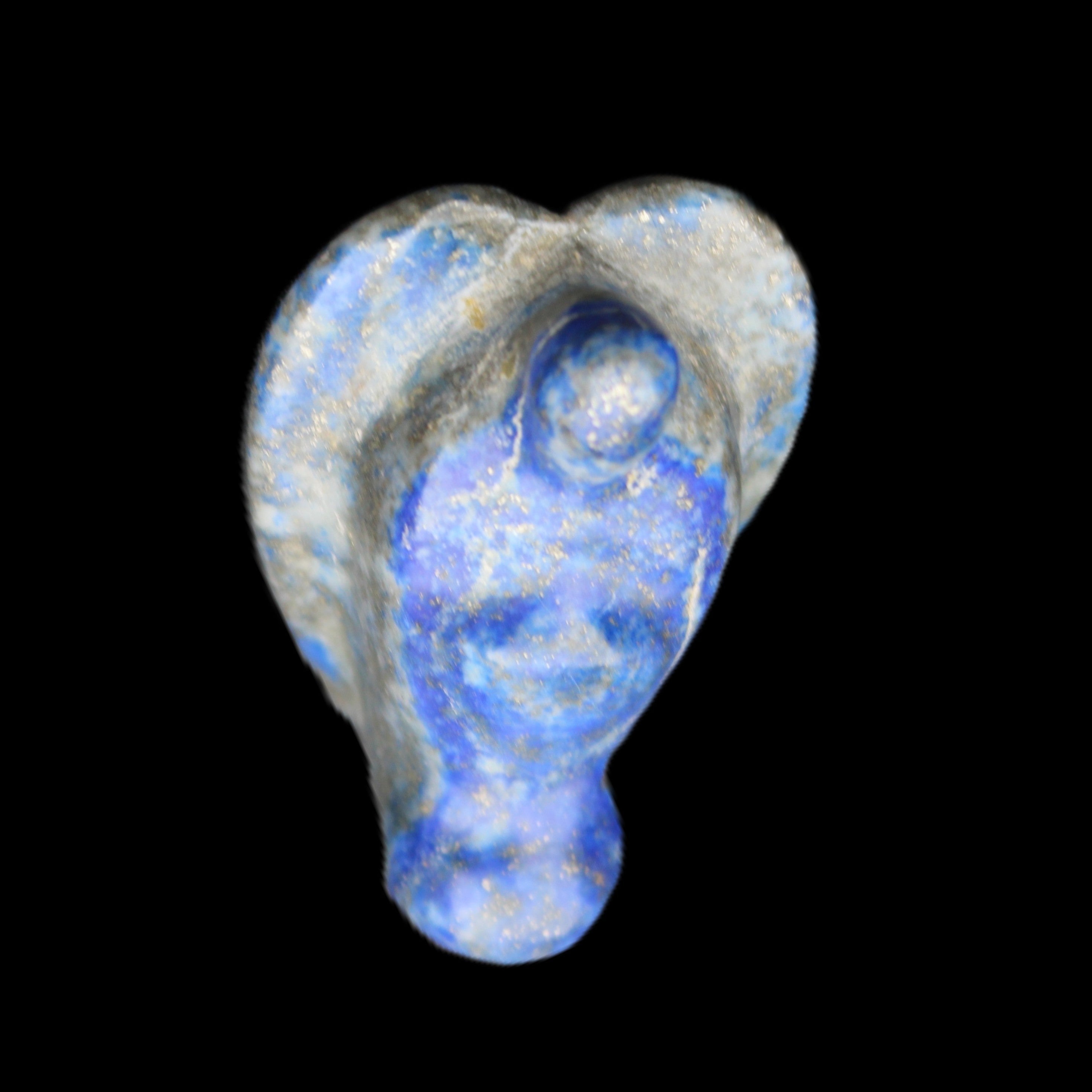 Lapis Lazuli Guardian Angel 30*21*44mm 46g in sunlight - Rocks and Things Store