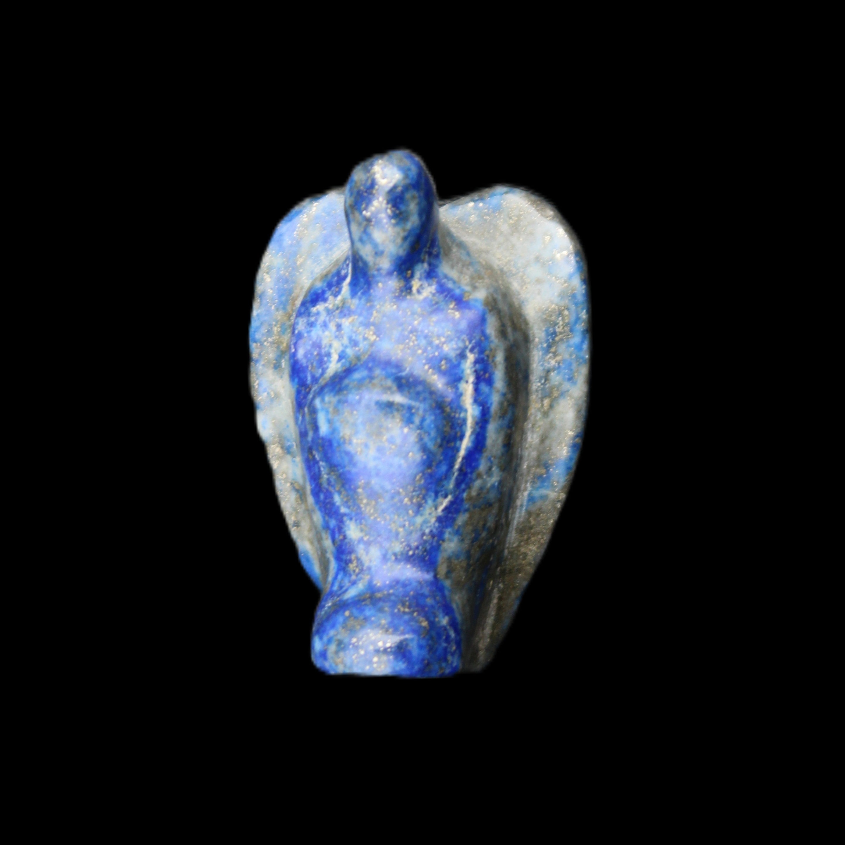 Lapis Lazuli Guardian Angel 30*21*44mm 46g in sunlight - Rocks and Things Store