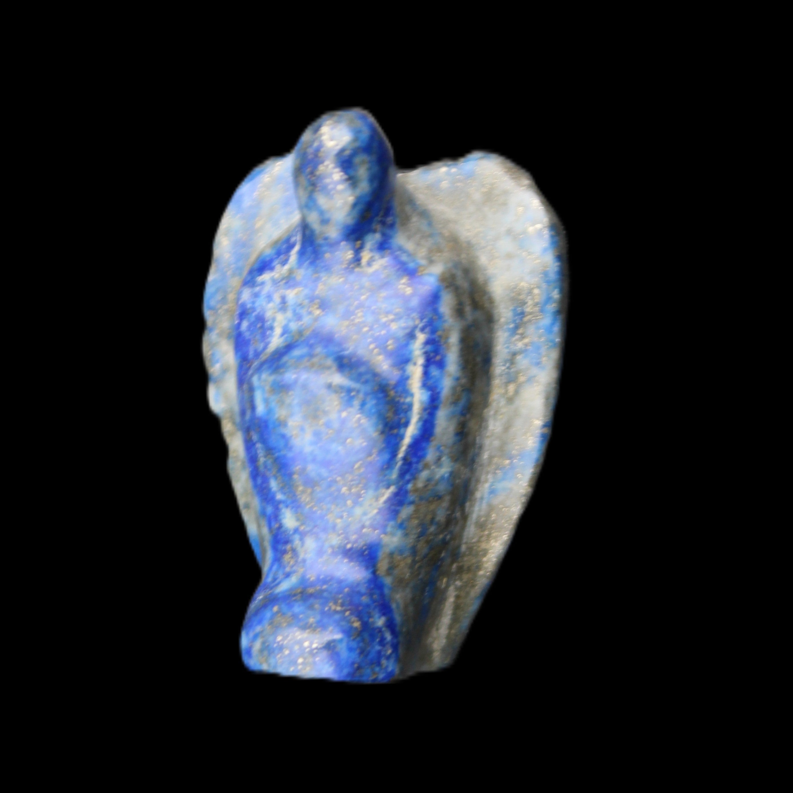 Lapis Lazuli Guardian Angel 30*21*44mm 46g in sunlight - Rocks and Things Store