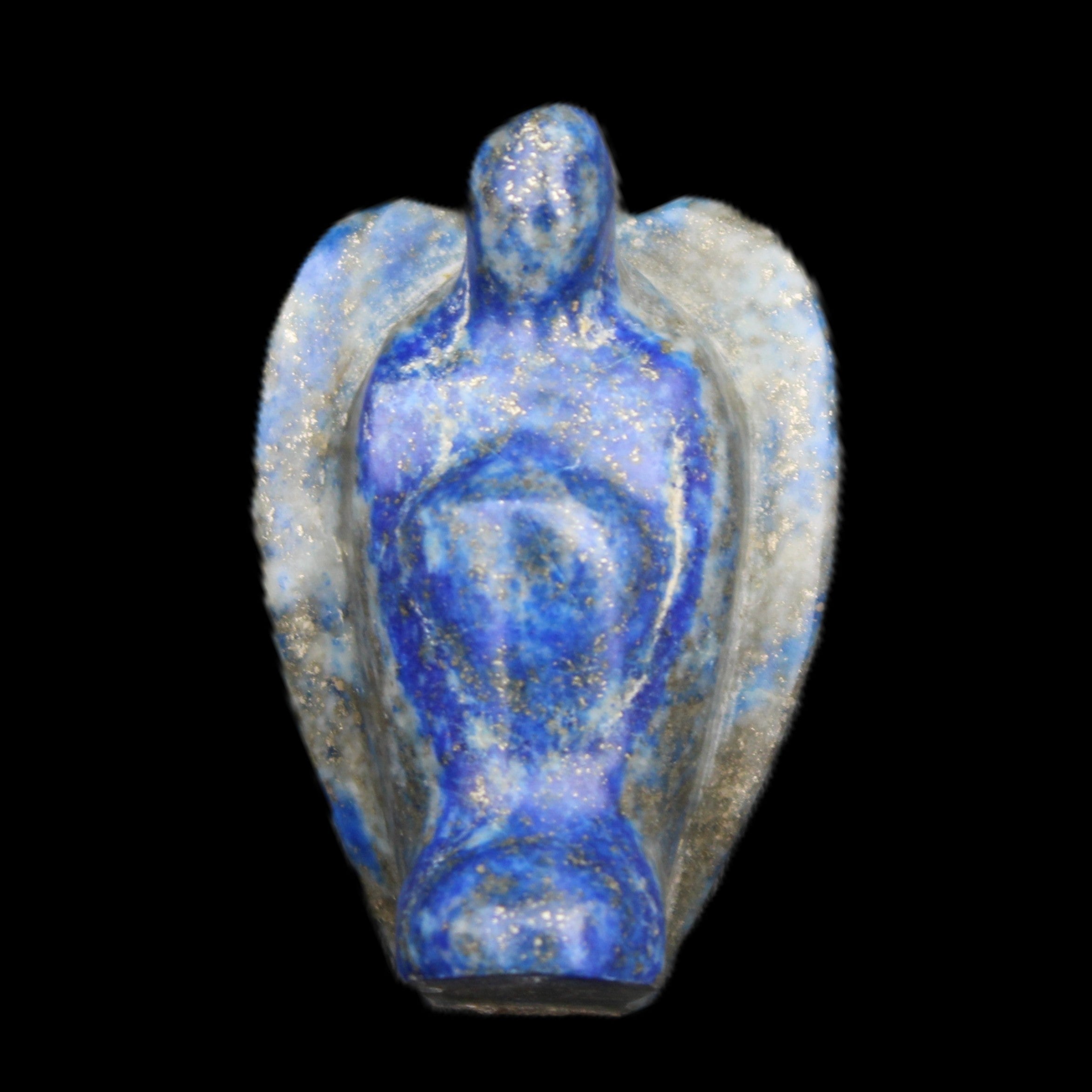 Lapis Lazuli Guardian Angel 30*21*44mm 46g in sunlight - Rocks and Things Store