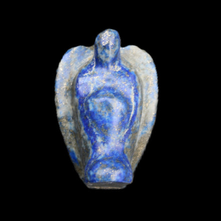 Lapis Lazuli Guardian Angel 30*21*44mm 46g in sunlight - Rocks and Things Store
