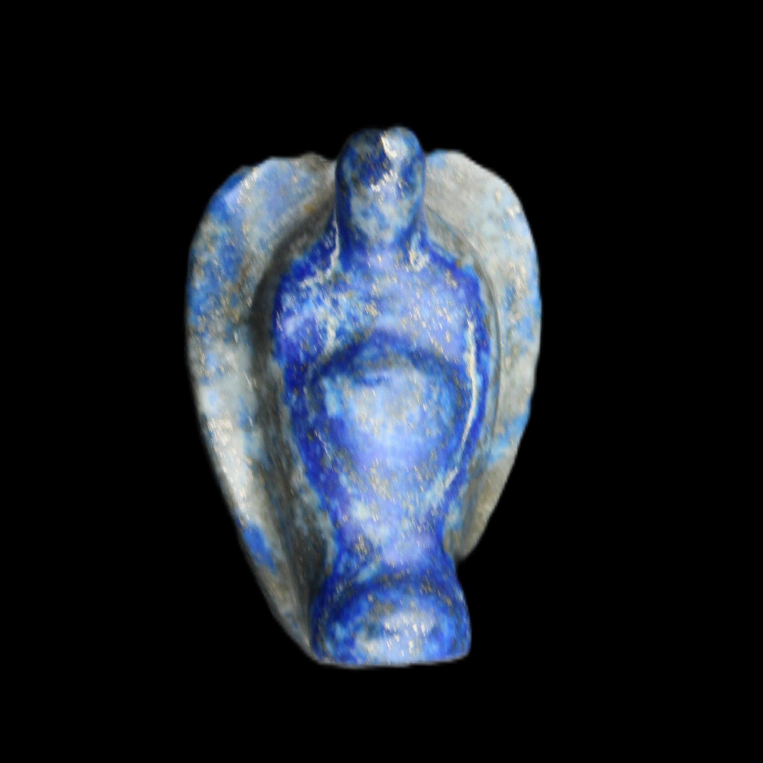 Lapis Lazuli Guardian Angel 30*21*44mm 46g in sunlight - Rocks and Things Store