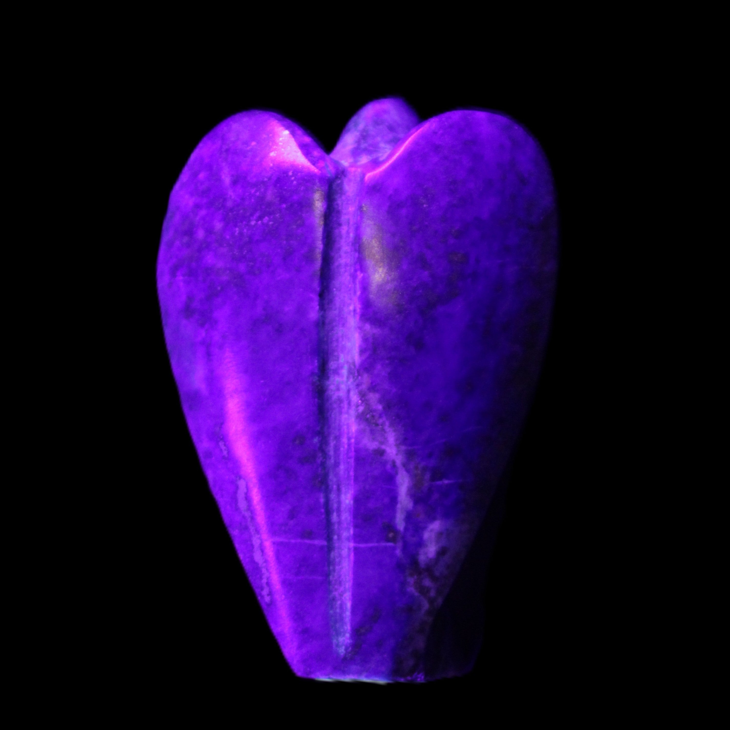 Lapis Lazuli Guardian Angel 30*16*45mm 31g in UV light - Rocks and Things Store