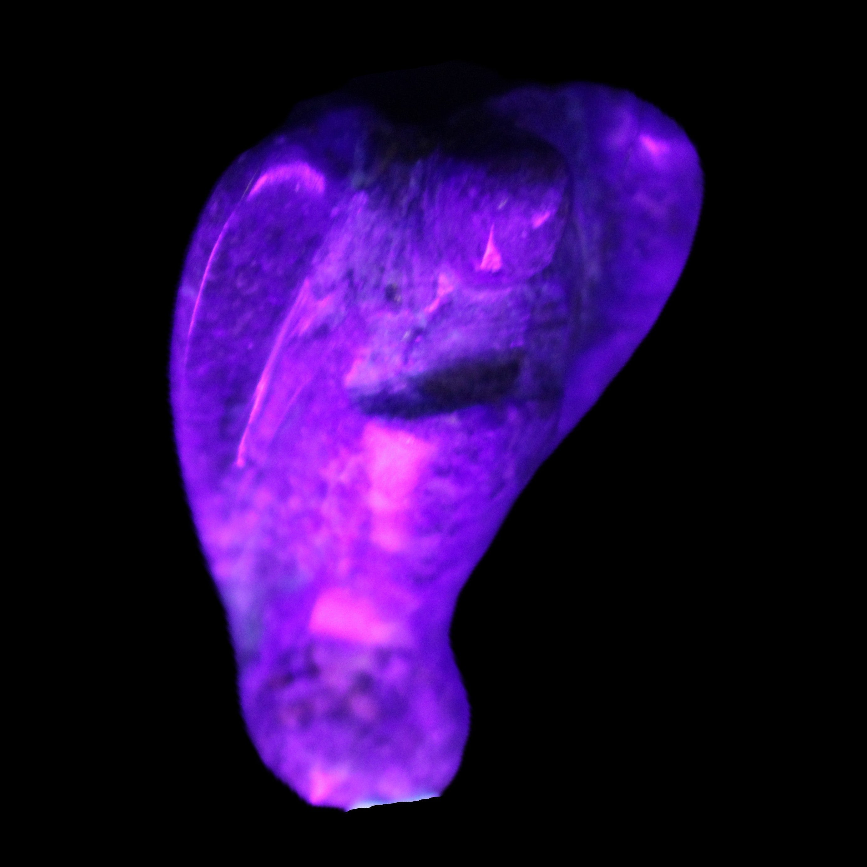 Lapis Lazuli Guardian Angel 30*16*45mm 31g in UV light - Rocks and Things Store