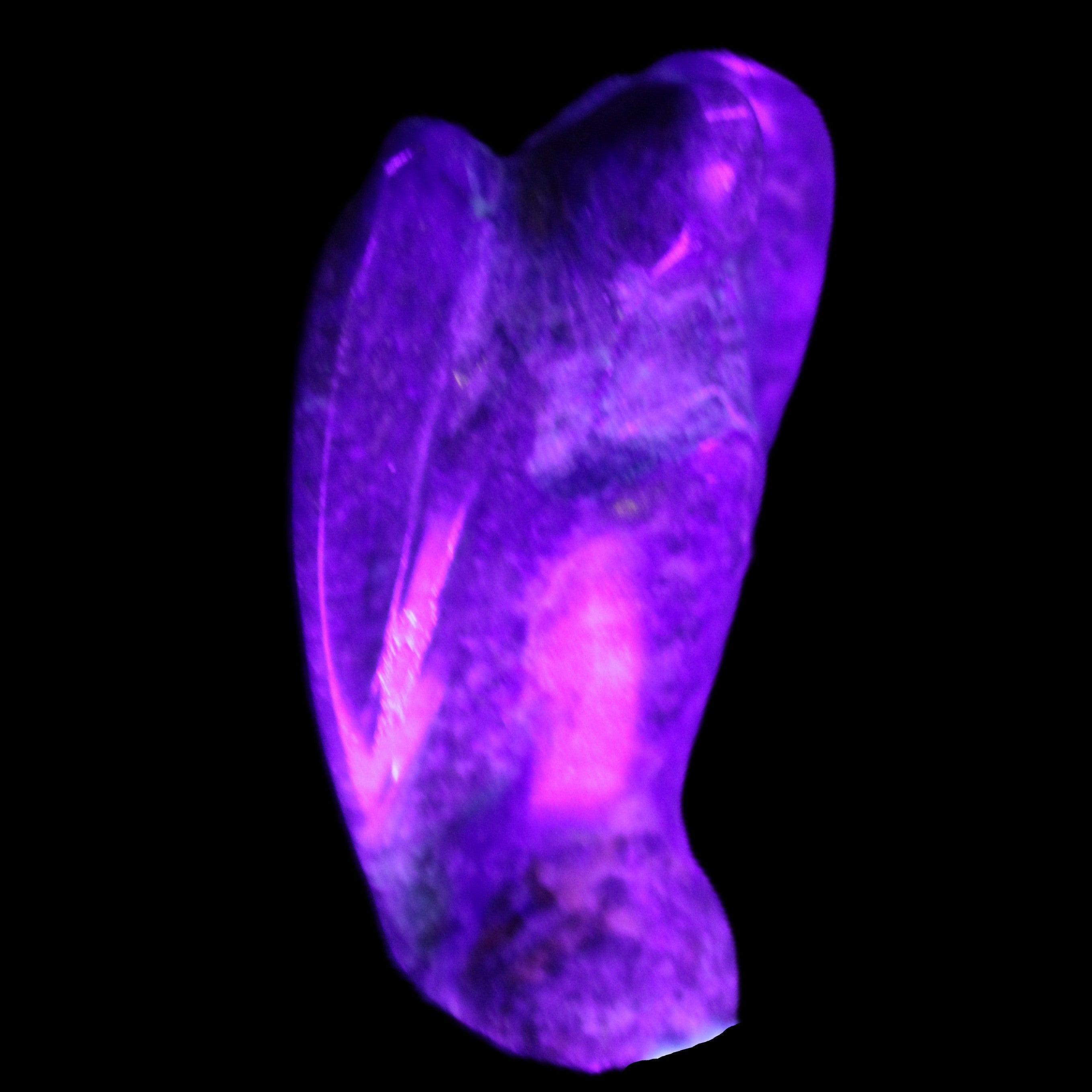 Lapis Lazuli Guardian Angel 30*16*45mm 31g in UV light - Rocks and Things Store