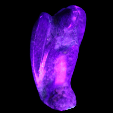 Lapis Lazuli Guardian Angel 30*16*45mm 31g in UV light - Rocks and Things Store