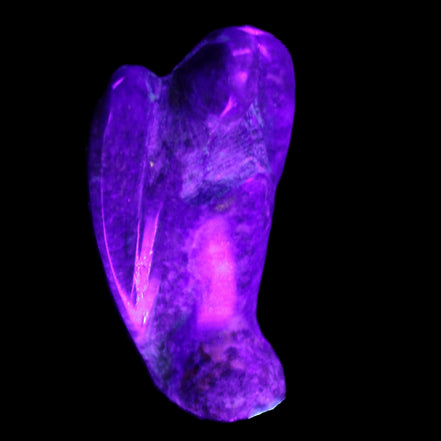 Lapis Lazuli Guardian Angel 30*16*45mm 31g in UV light - Rocks and Things Store