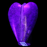 Lapis Lazuli Guardian Angel 30*16*45mm 31g in UV light - Rocks and Things Store
