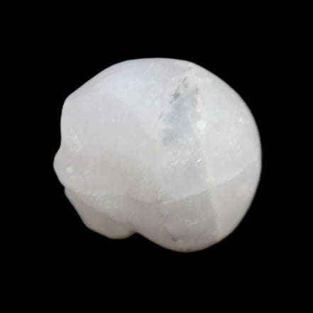Mangano Calcite skull 35*47*40mm 117g in sunlight - Rocks and Things Store