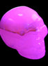 Mangano Calcite skull 38*55*48mm 167g in UV light - Rocks and Things Store
