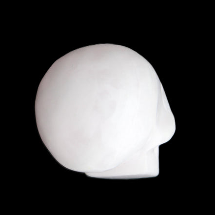 Mangano Calcite skull 30*45*38mm 78g in sunlight - Rocks and Things Store