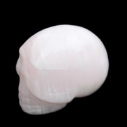 Mangano Calcite skull 30*42*35mm 83g in sunlight - Rocks and Things Store