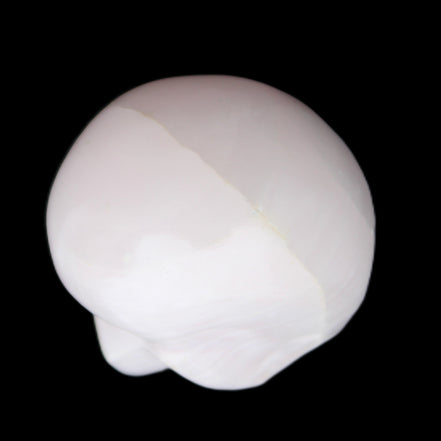 Mangano Calcite skull 30*42*35mm 83g in sunlight - Rocks and Things Store