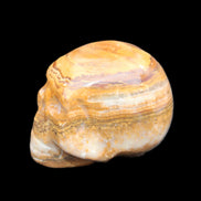 BumbleBee Banded Calcite skull 32*46*39mm 106g in sunlight - Rocks and Things Store