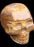 BumbleBee Banded Calcite skull 35*47*39mm 112g in sunlight - Rocks and Things Store