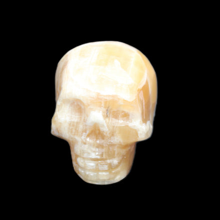 Honeycomb Calcite skull from Pakistan 28*38*34mm 62g in sunlight - Rocks and Things Store