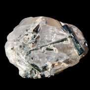 Green Tourmaline crystals on Clear Quartz from Skardu, Pakistan 70g Rocks and Things