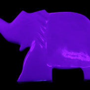 White Jade hand-carved Fish platter 146*103*21mm 500g in UV light - Rocks and Things Store