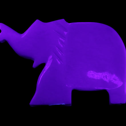 White Jade hand-carved Fish platter 146*103*21mm 500g in UV light - Rocks and Things Store