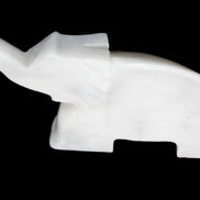 White Jade hand-carved Elephant platter 150*105*26mm 509g in sunlight - Rocks and Things Store