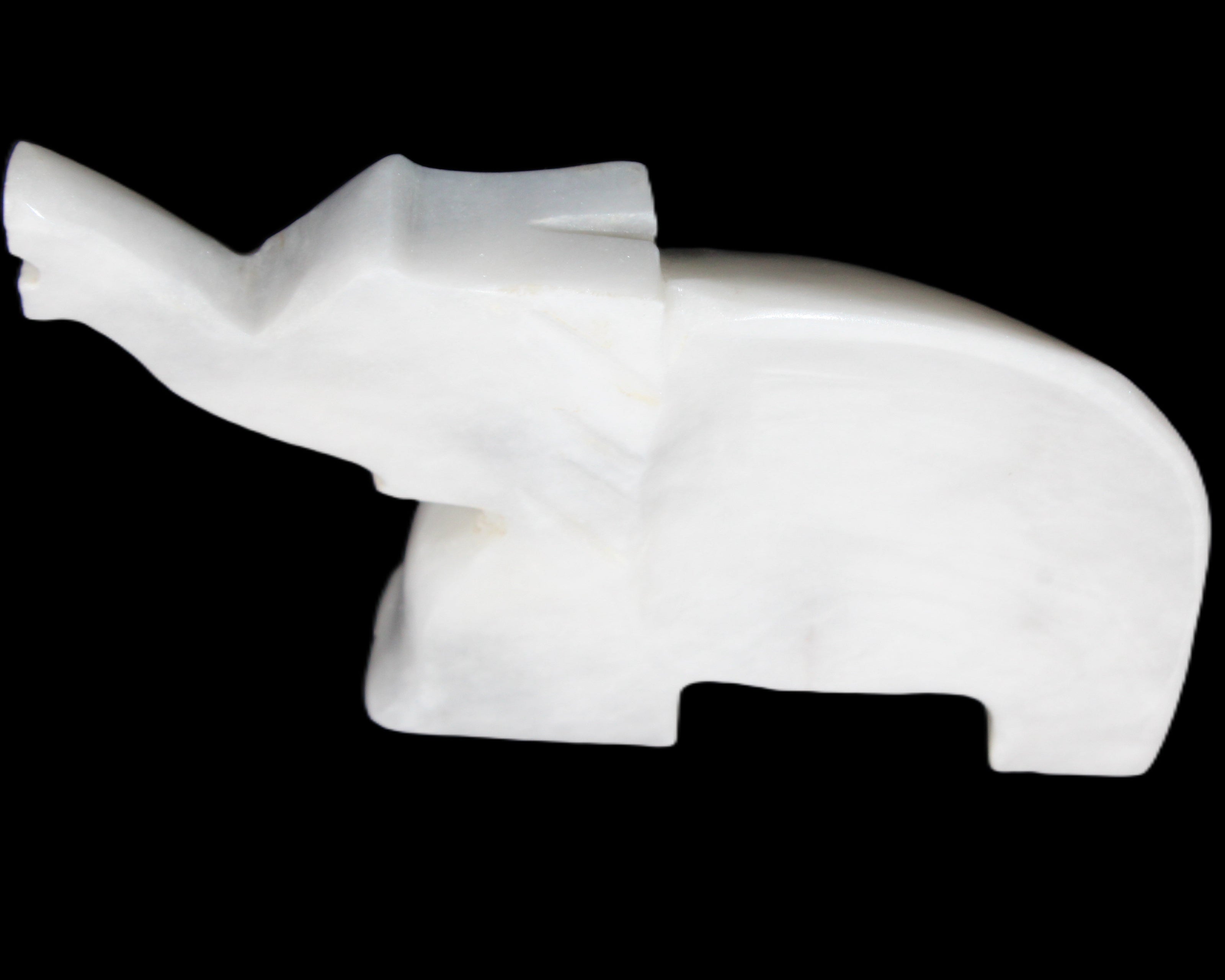 White Jade hand-carved Elephant platter 150*105*26mm 509g in sunlight - Rocks and Things Store