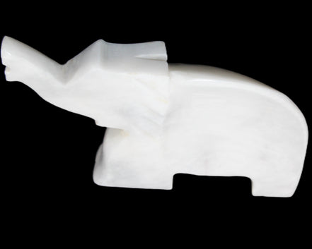 White Jade hand-carved Elephant platter 150*105*26mm 509g in sunlight - Rocks and Things Store