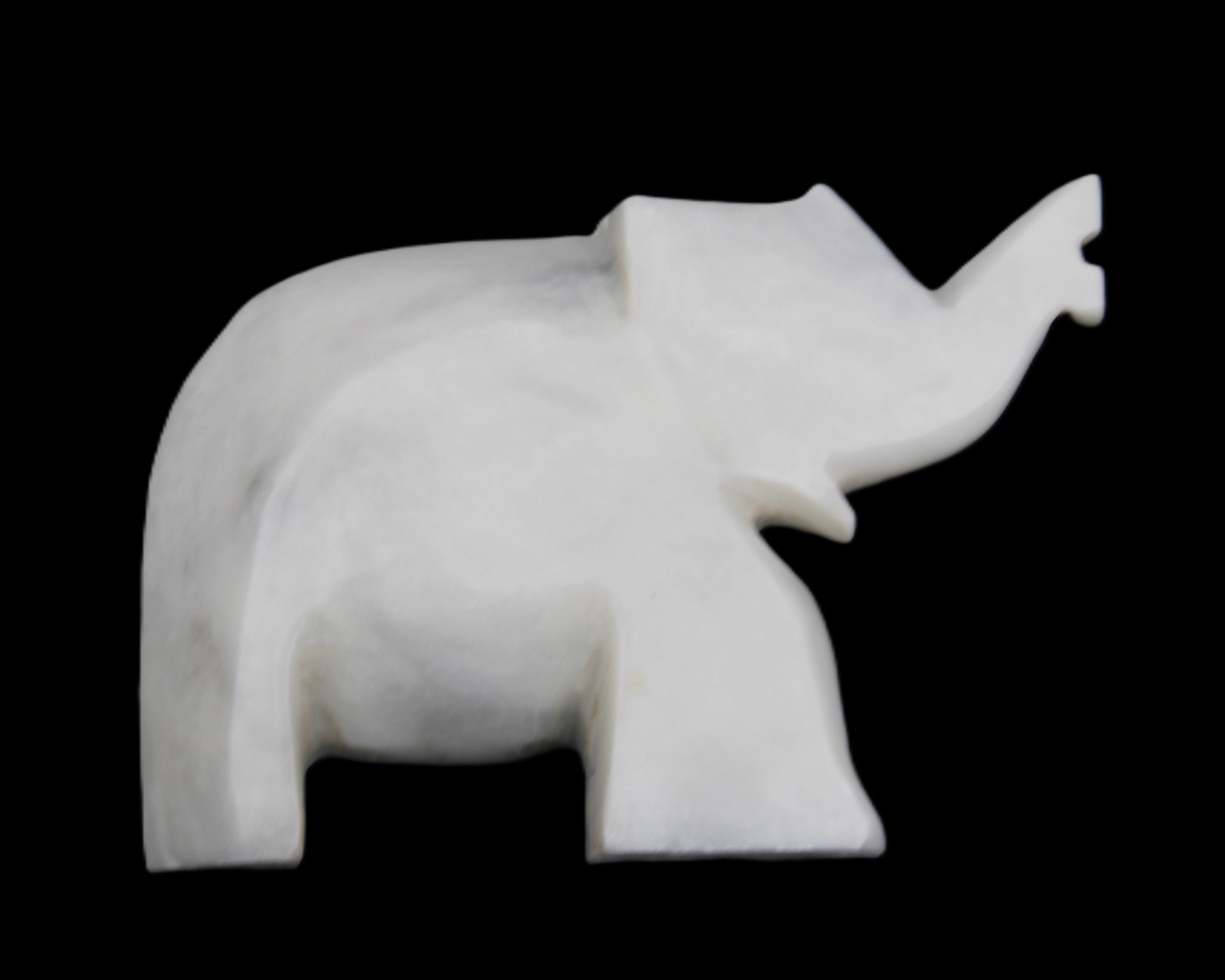 White Jade hand-carved Elephant platter 150*105*26mm 509g in sunlight - Rocks and Things Store