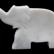White Jade hand-carved Elephant platter 150*105*26mm 509g in sunlight - Rocks and Things Store
