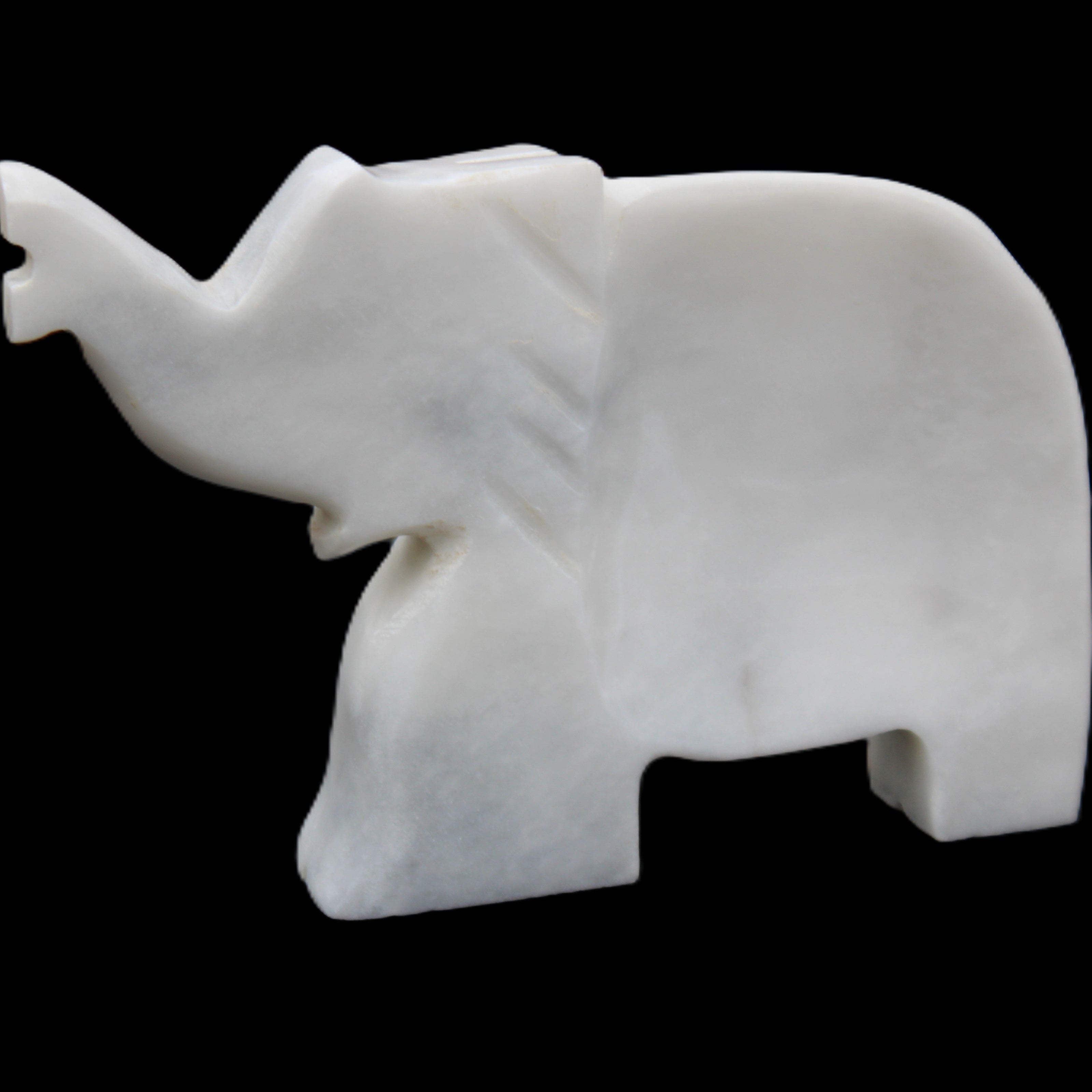 White Jade hand-carved Elephant platter 150*105*26mm 509g in sunlight - Rocks and Things Store
