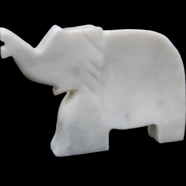 White Jade hand-carved Elephant platter 150*105*26mm 509g in sunlight - Rocks and Things Store
