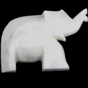 White Jade hand-carved Elephant platter 150*105*26mm 509g in sunlight - Rocks and Things Store