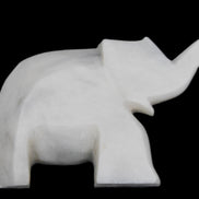 White Jade hand-carved Elephant platter 150*105*26mm 509g in sunlight - Rocks and Things Store