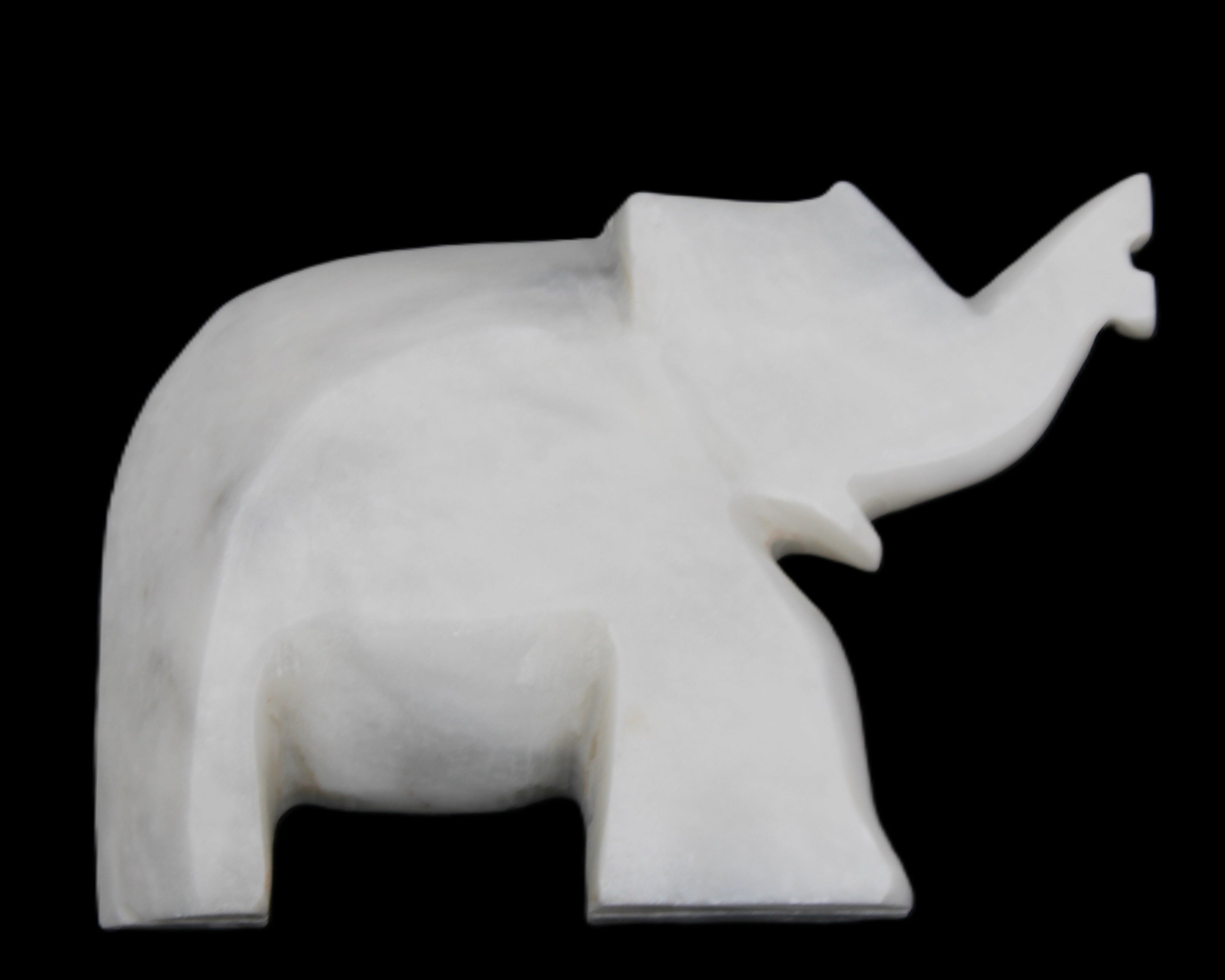 White Jade hand-carved Elephant platter 150*105*26mm 509g in sunlight - Rocks and Things Store