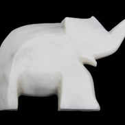 White Jade hand-carved Elephant platter 150*105*26mm 509g in sunlight - Rocks and Things Store