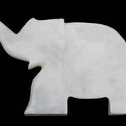 White Jade hand-carved Elephant platter 150*105*26mm 509g in sunlight - Rocks and Things Store