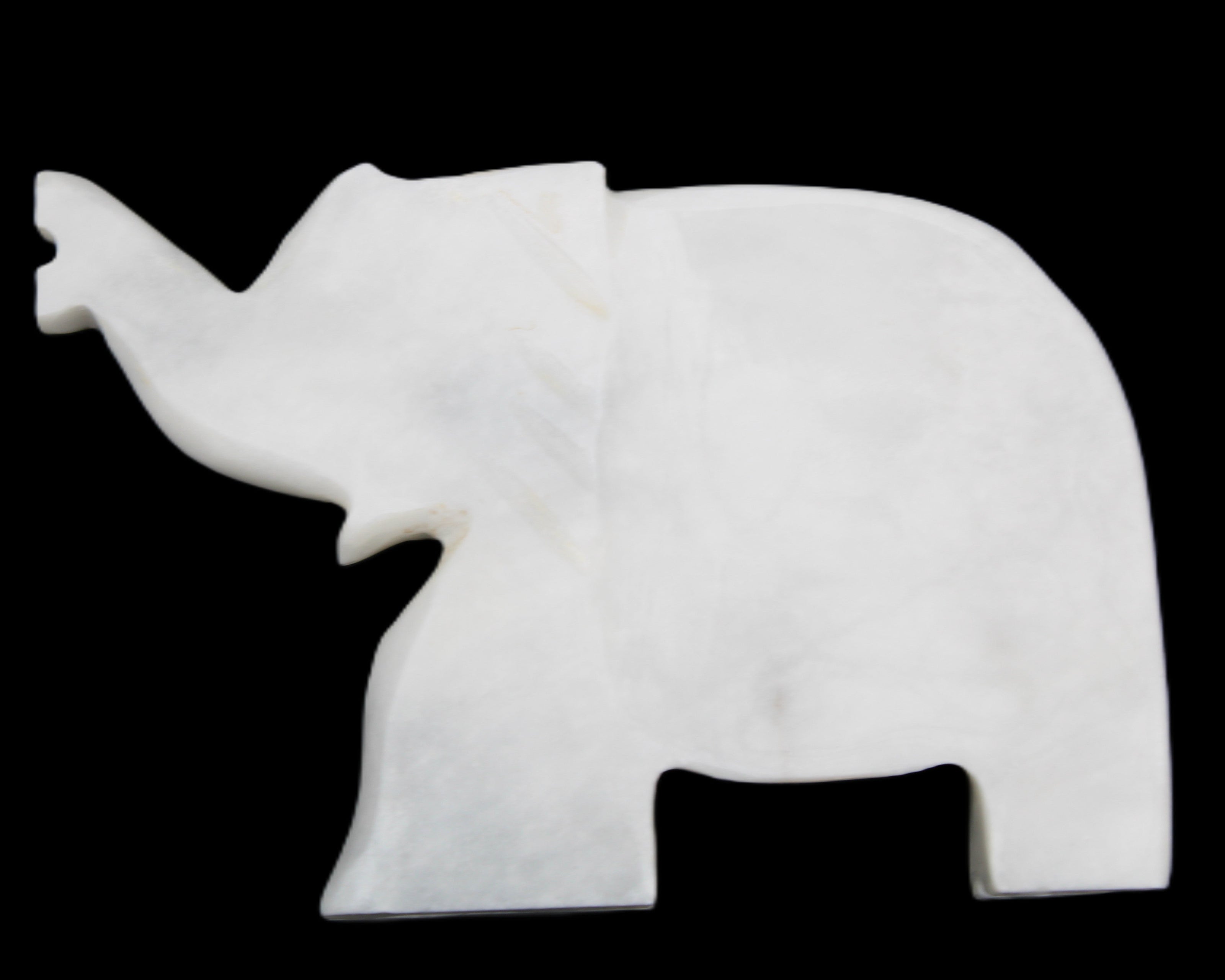 White Jade hand-carved Elephant platter 150*105*26mm 509g in sunlight - Rocks and Things Store