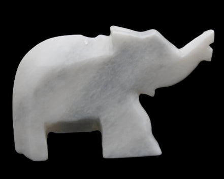 White Jade hand-carved Elephant platter 152*102*21mm 419g in sunlight - Rocks and Things Store