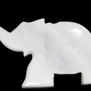 White Jade hand-carved Elephant platter 152*102*21mm 419g in sunlight - Rocks and Things Store