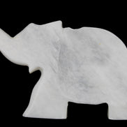 White Jade hand-carved Elephant platter 152*102*21mm 419g in sunlight - Rocks and Things Store