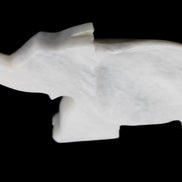 White Jade hand-carved Elephant platter 152*102*21mm 419g in sunlight - Rocks and Things Store
