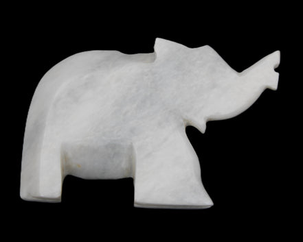 White Jade hand-carved Elephant platter 152*102*21mm 419g in sunlight - Rocks and Things Store