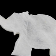 White Jade hand-carved Elephant platter 152*102*21mm 419g in sunlight - Rocks and Things Store