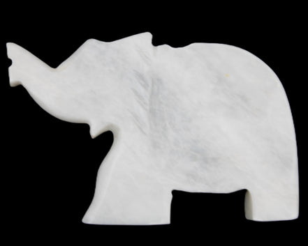 White Jade hand-carved Elephant platter 152*102*21mm 419g in sunlight - Rocks and Things Store